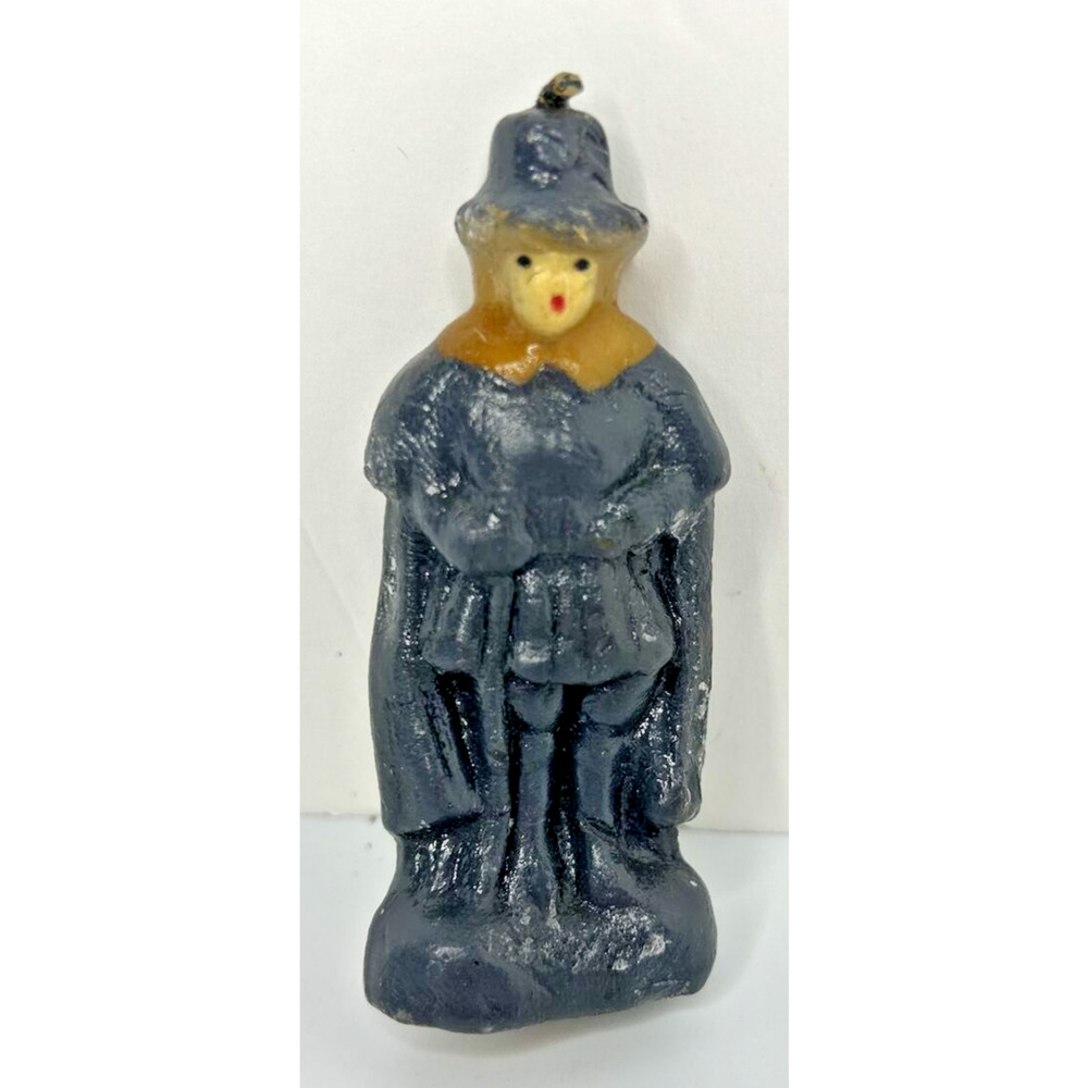 Vintageโ Gurley Pilgrim Figurine Candle 4" SKU H310